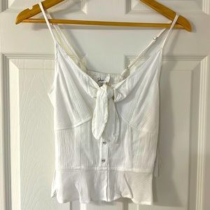 XS NWT white camisole crop top